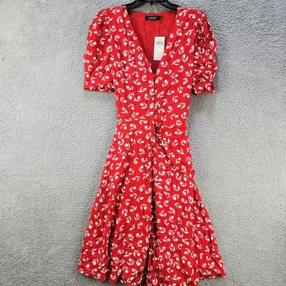 Ralph Lauren | Dresses | Ralph Lauren Tulip Print Puff